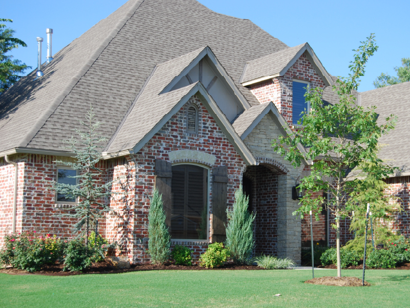 Heritage brick grey mortar, view 1