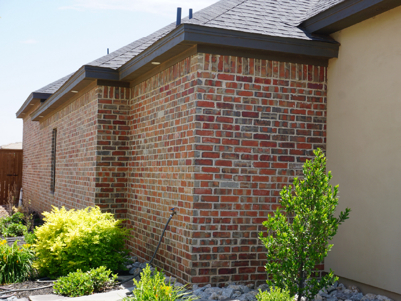 Heritage brick white mortar, view 3