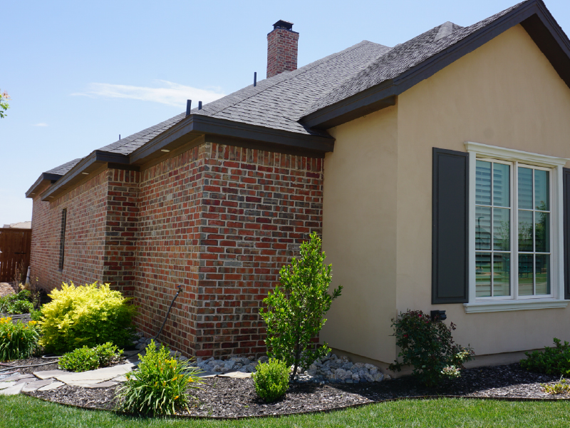 Heritage brick white mortar, view 4