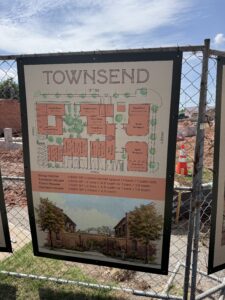 Rendering of The Townsend pocket neighborhood development in downtown Edmond, Oklahoma