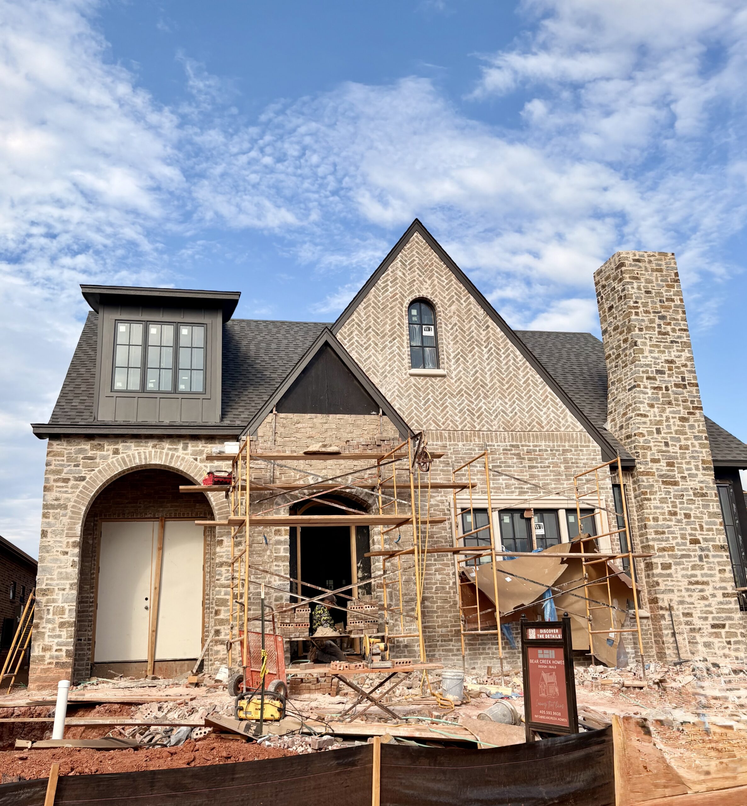 Bear Creek Homes residence at Lexford Park, photographed during construction