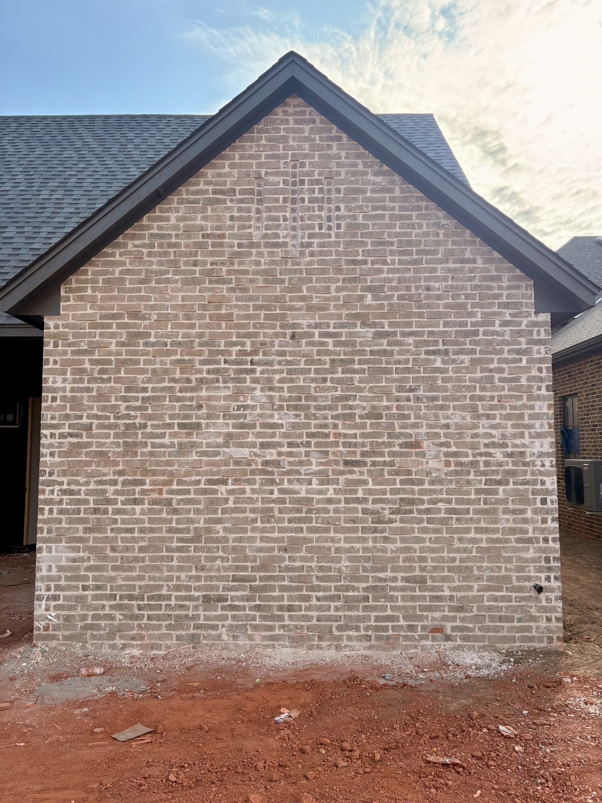 Brick gable at the Bear Creek Homes residence in Lexford Park